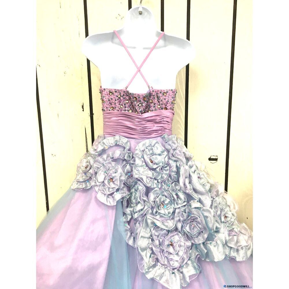Jovani Lavender/Blue Ball Gown - Size 2 - NWT - Picture 6 of 14